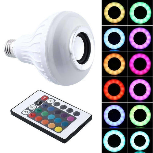 3W E27 EU Plug Auto Rotating LED Stage Light Bulb